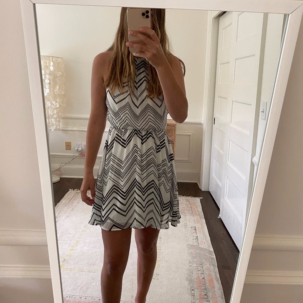 Black and white dress